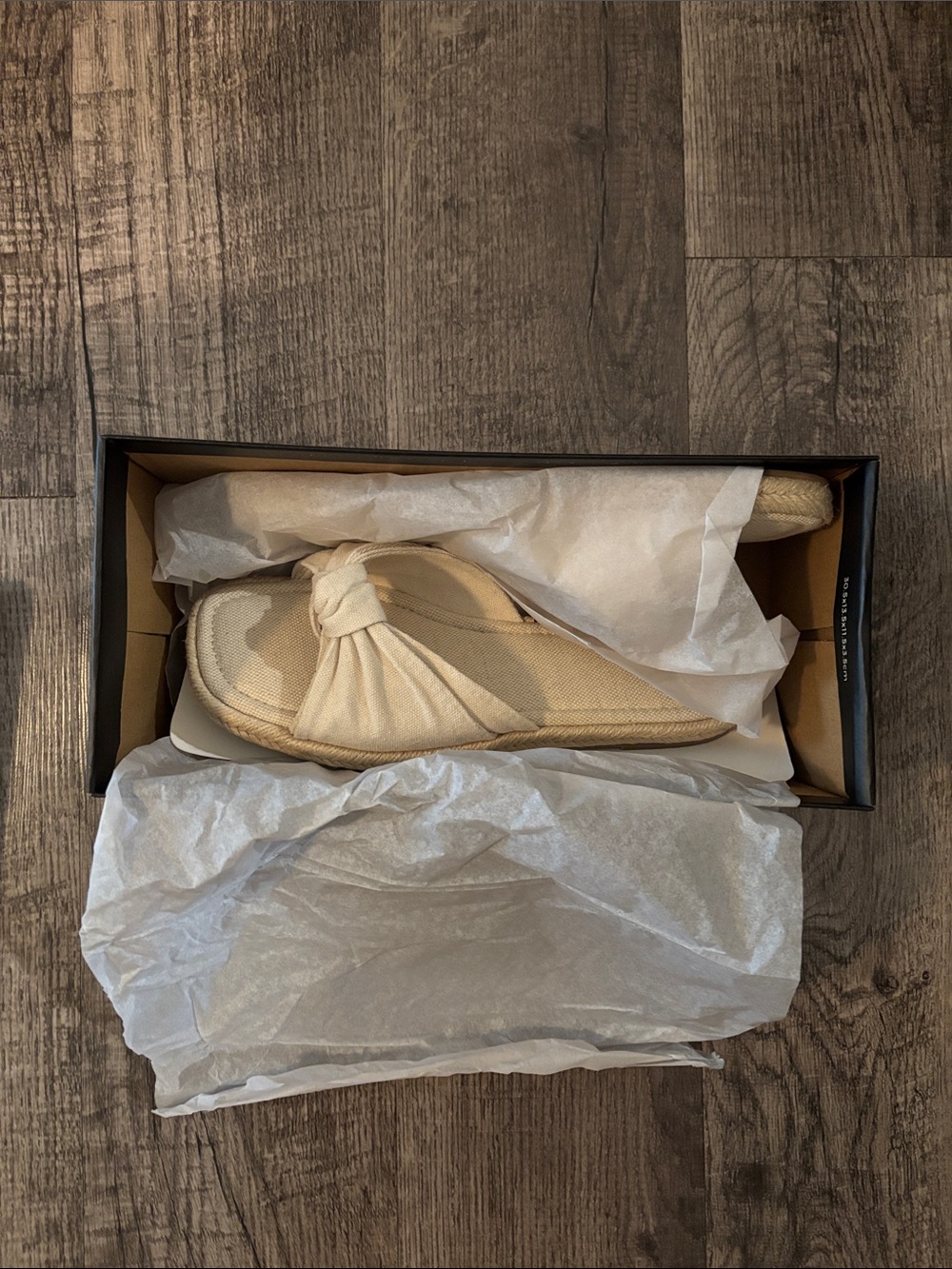 Abercrombie & Fitch Knot Canvas Slide Sandals - Cream - Size 7.5